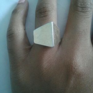 Asymmetrical Silver Ring